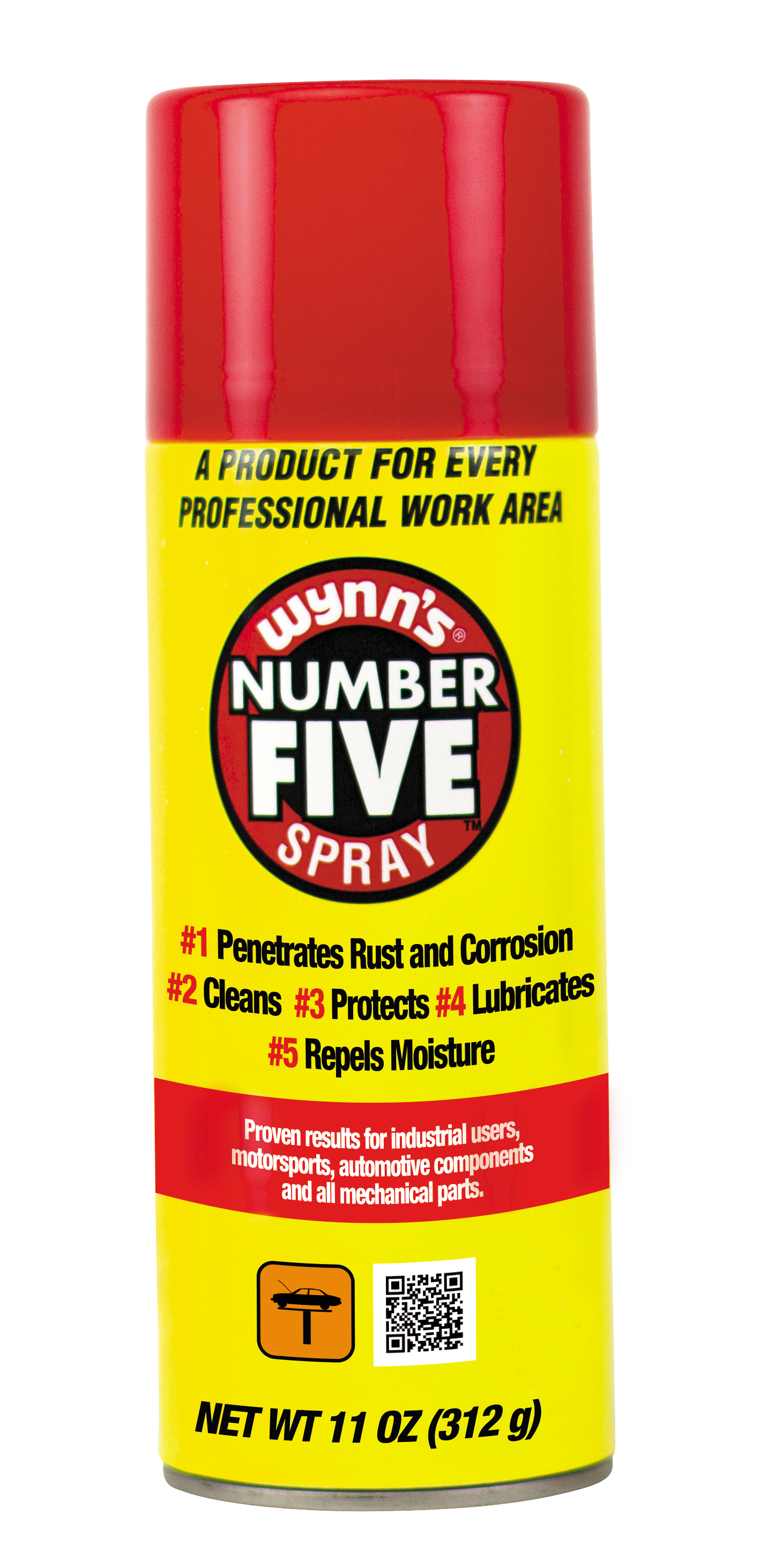 Wynn's Number Five Spray, Case of 12 x 11 Ounce Aerosol Can, Amber | Container: 11oz Aerosol Spray Can | Shipped as: Case of 12 x 11oz Aerosol Spray Cans - Lubricating Sprays